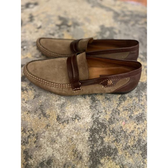 Men's two-tone leather Mezlan shoes size 10 - Picture 2 of 5